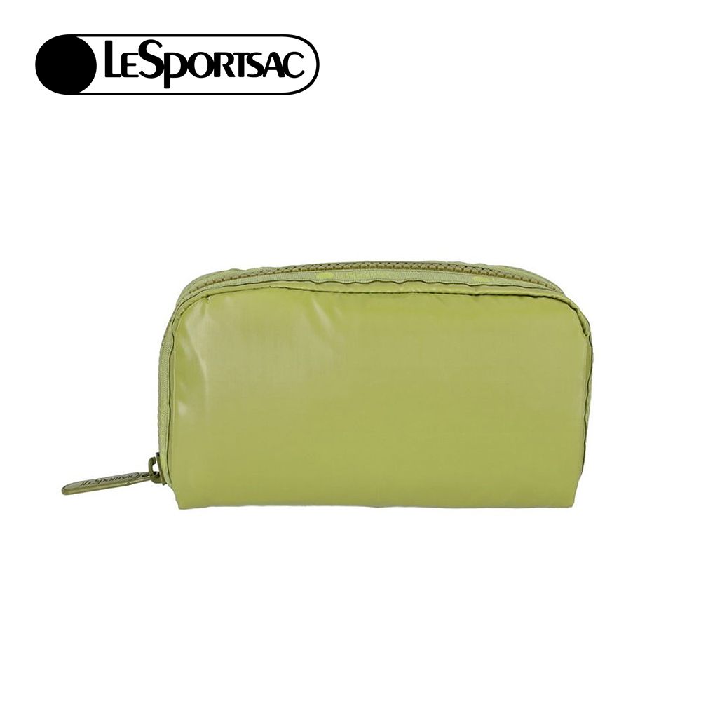 Lesportsac Rectangular Cosmetic 長形化妝包/ 亮面橄欖綠