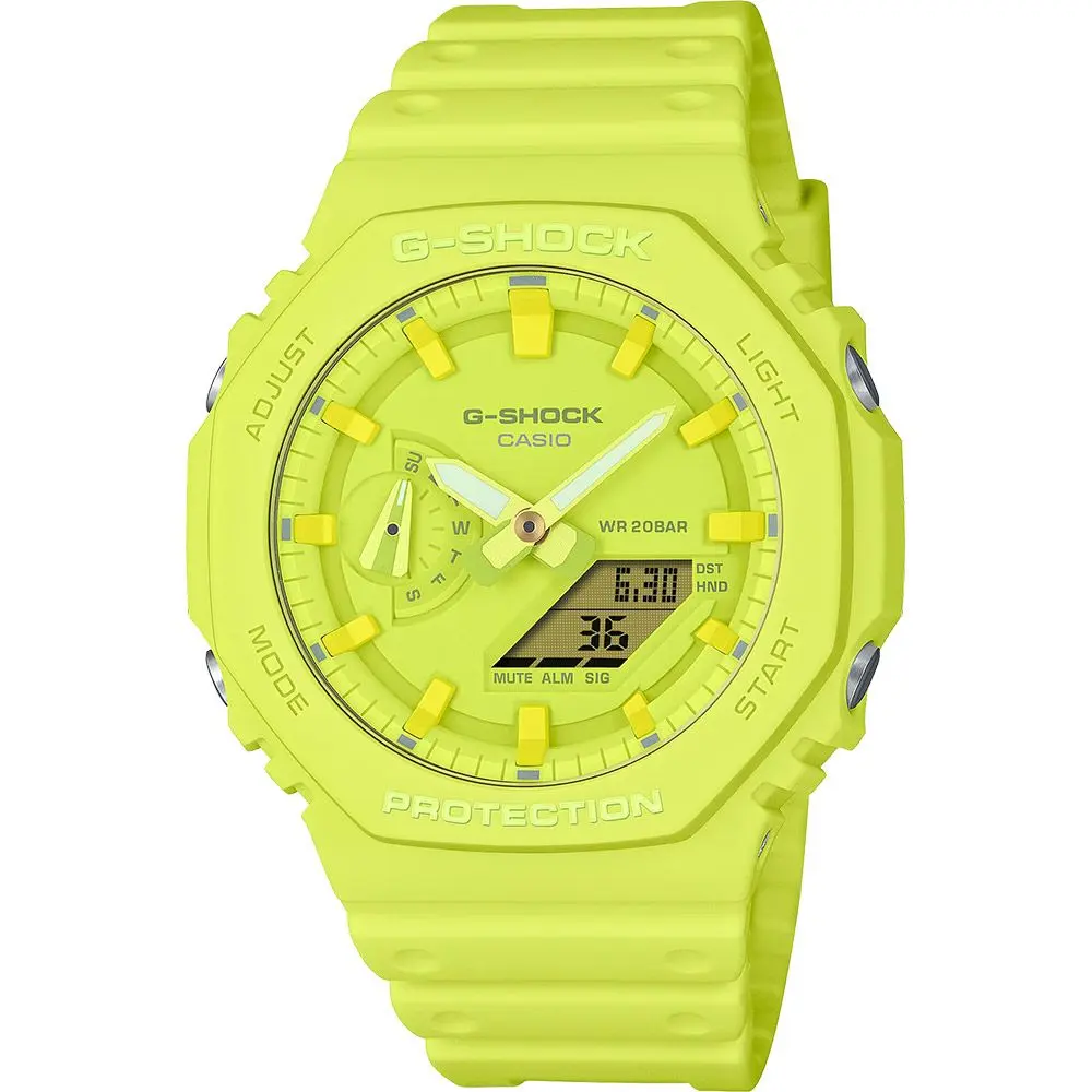 CASIO 卡西歐 G-SHOCK 單色美學 農家橡樹八角手錶 GA-2100-9A9
