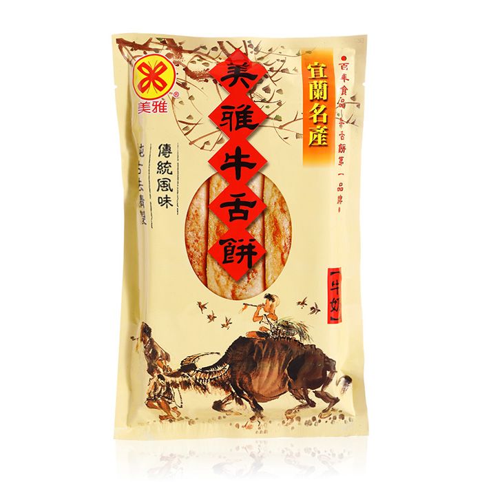 美雅宜蘭餅 輕脆超薄牛舌餅-牛奶(大)x9包