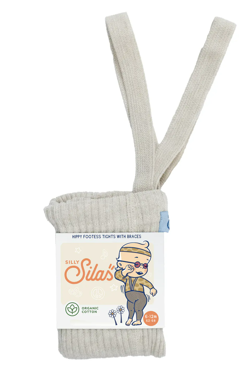 Silly Silas復古嬉皮吊帶褲 / Cream Blend / 6-12M
