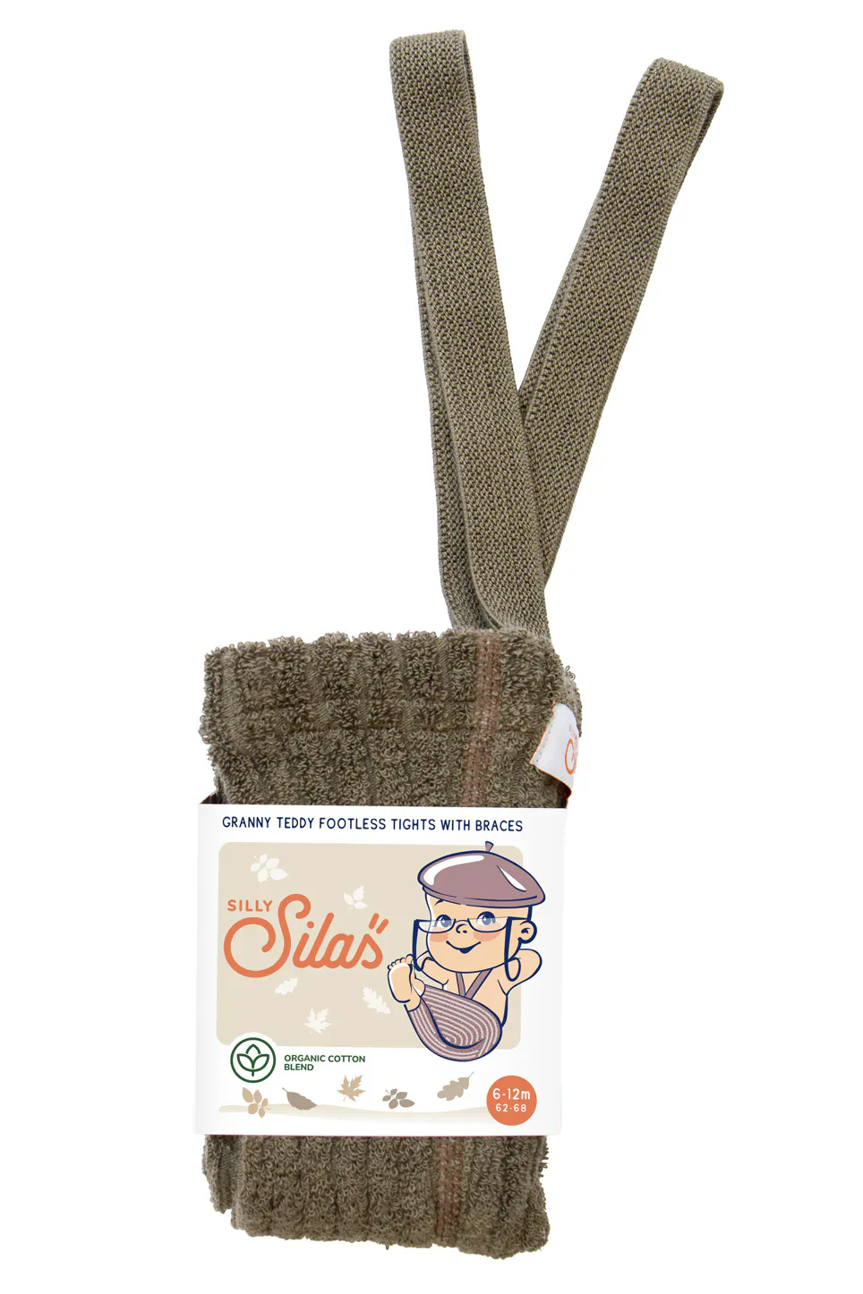 Silly Silas復古泰迪吊帶褲 / Seaweed / 6-12M