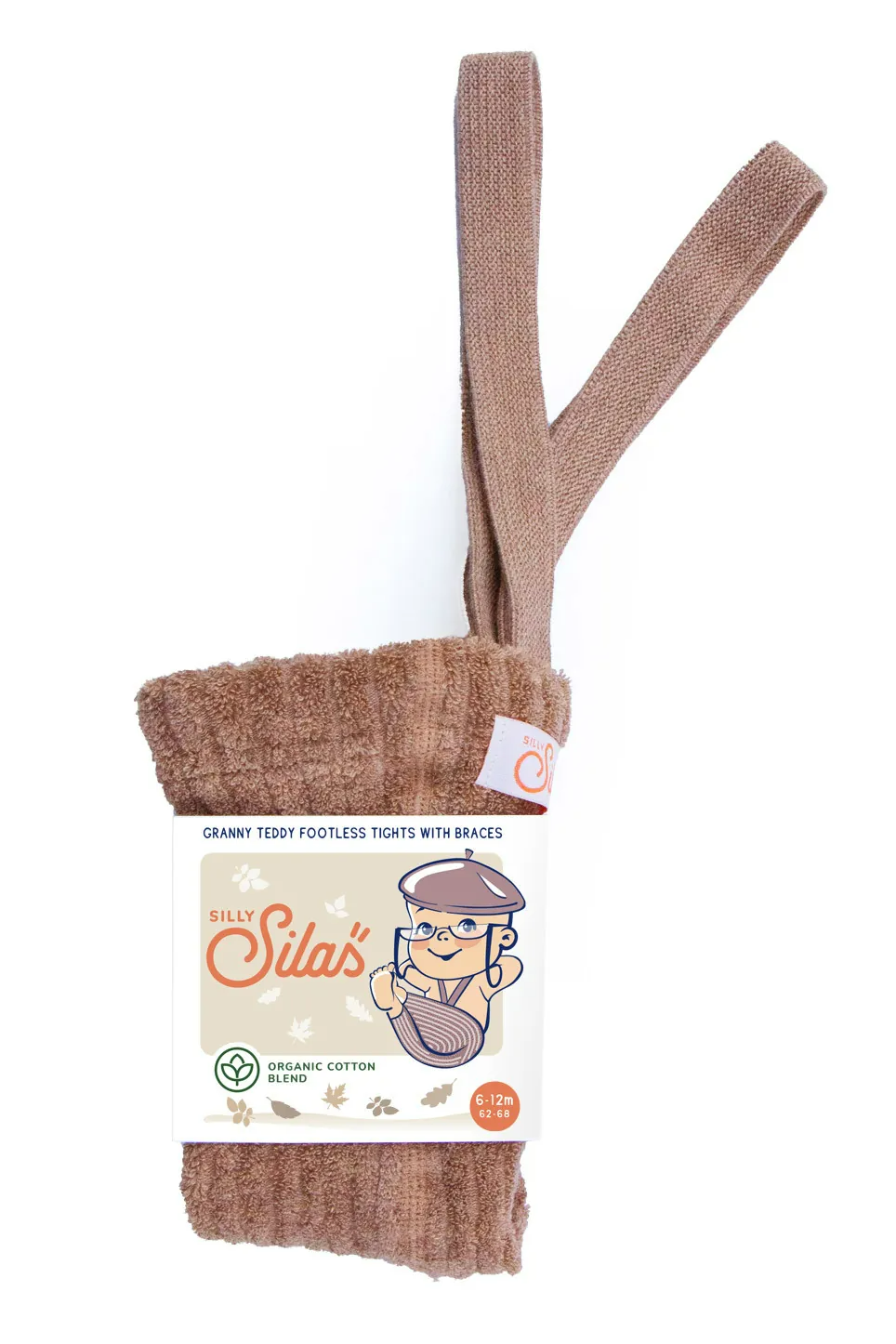 Silly Silas復古泰迪吊帶褲 / Light Brown / 6-12M