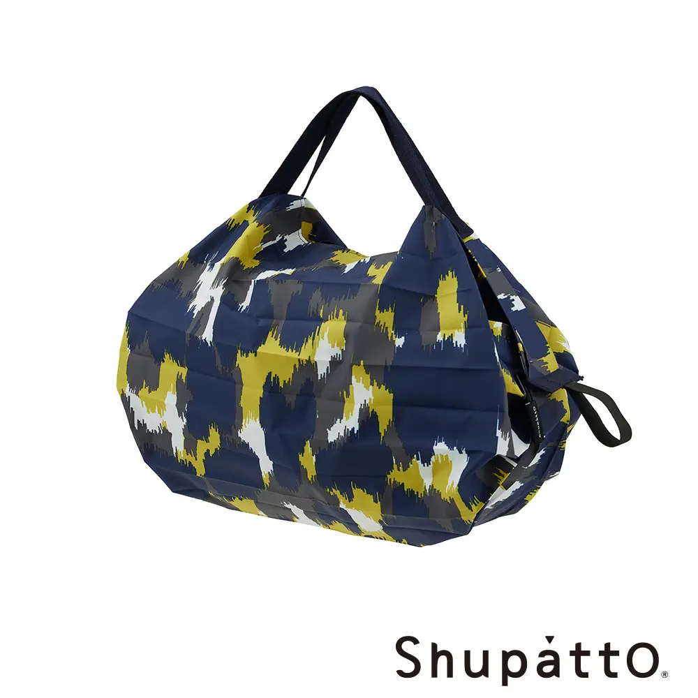 Shupatto 燈籠型都會時尚系列秒收環保啪啪包-小 / 樹蔭藍