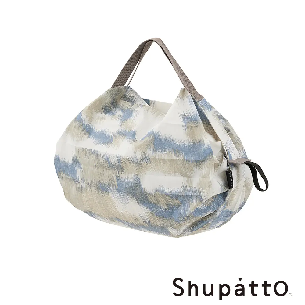 Shupatto 燈籠型都會時尚系列秒收環保啪啪包-小 / 蒼空米