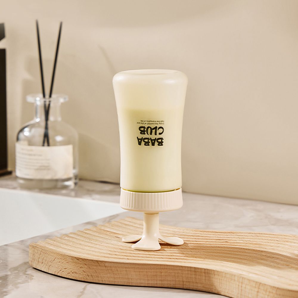 英國FGODA 可倒立髮膜/潤髮護髮乳擠壓瓶-210ml-3入
