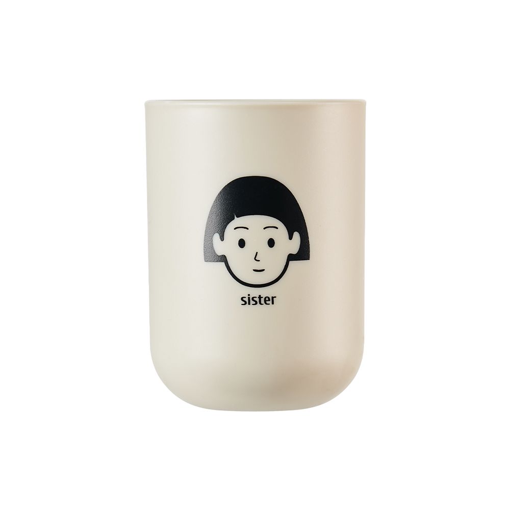 英國FGODA 一家人印花風磁吸式漱口杯/ 姊/妹