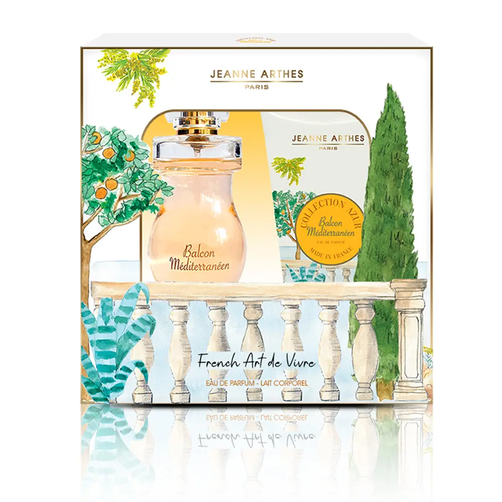 【Arthes】Jeanne Arthes系列 地中海餘暉禮盒 (淡香精 100ML+身體乳150ML)(原廠公司貨) 效期到2026.06