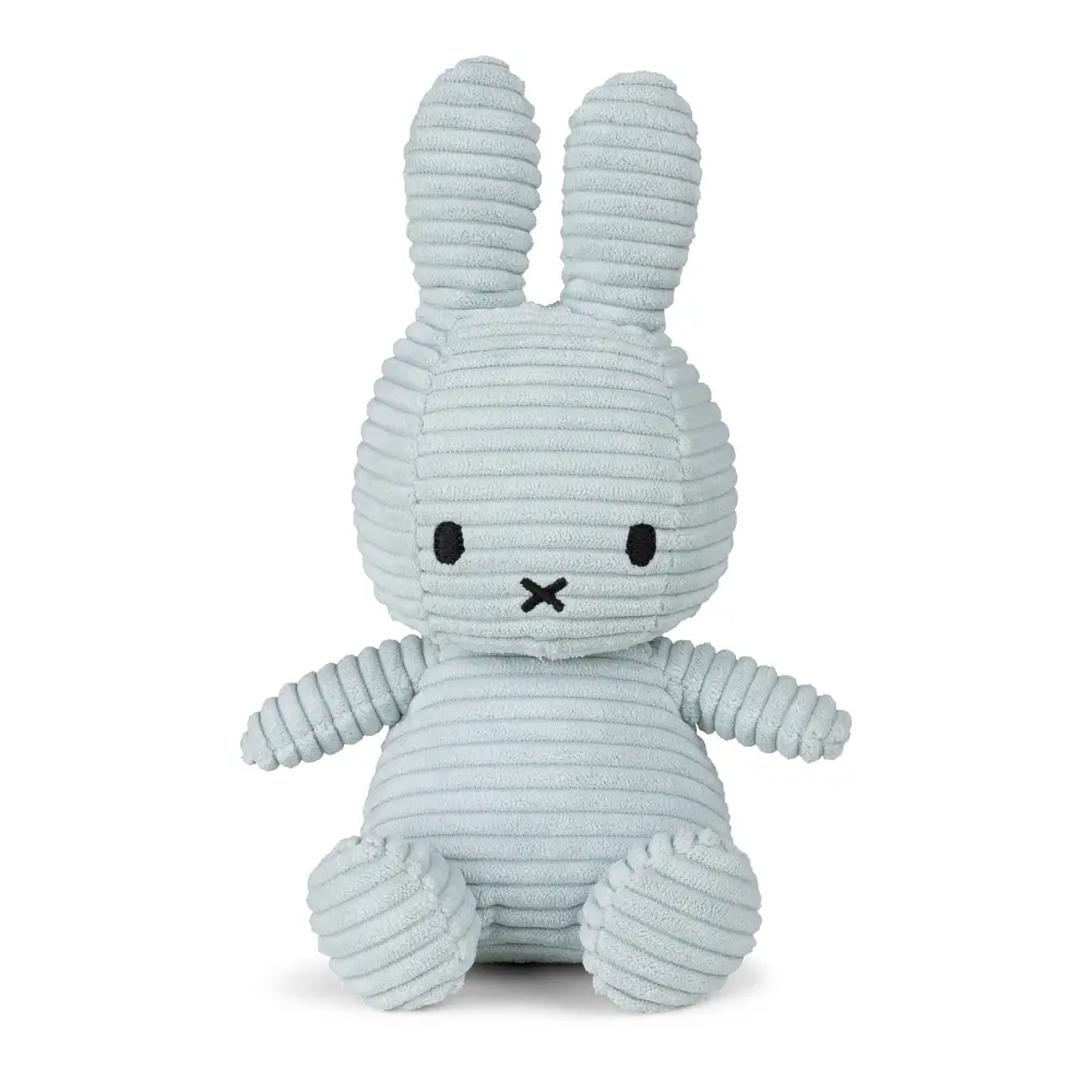 荷蘭BON TON TOYS Miffy米菲兔ECO燈芯絨填充玩偶/ 柔玉綠/ 23cm
