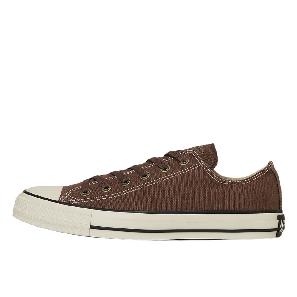 日本限定 Converse ALL STAR FLATEYELETS AG OX 低筒 復古金軍事風 深棕色/ 28 cm