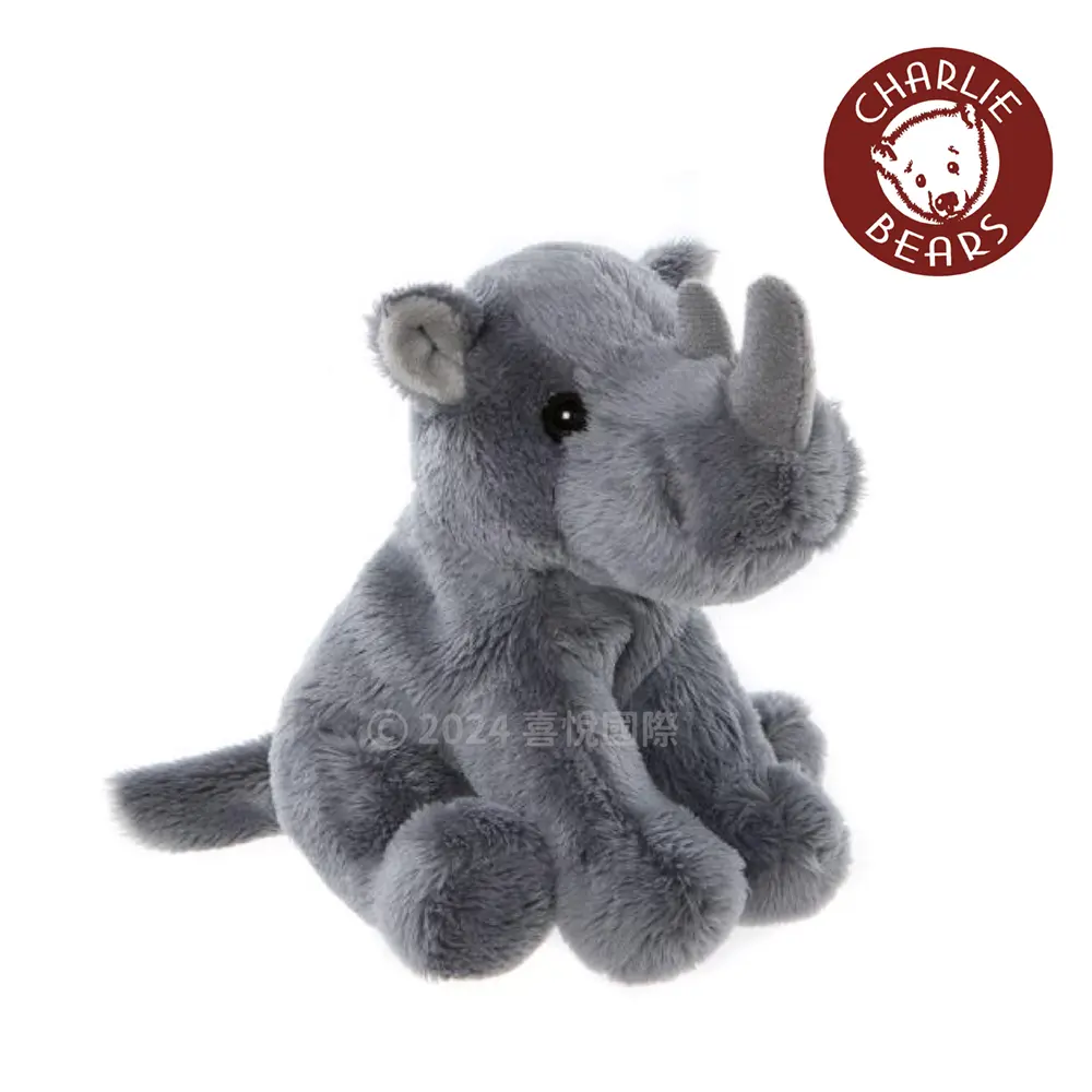 精巧尺寸隨身玩伴➤ Charlie Bears查理熊/ Cuddle Cub Rhino