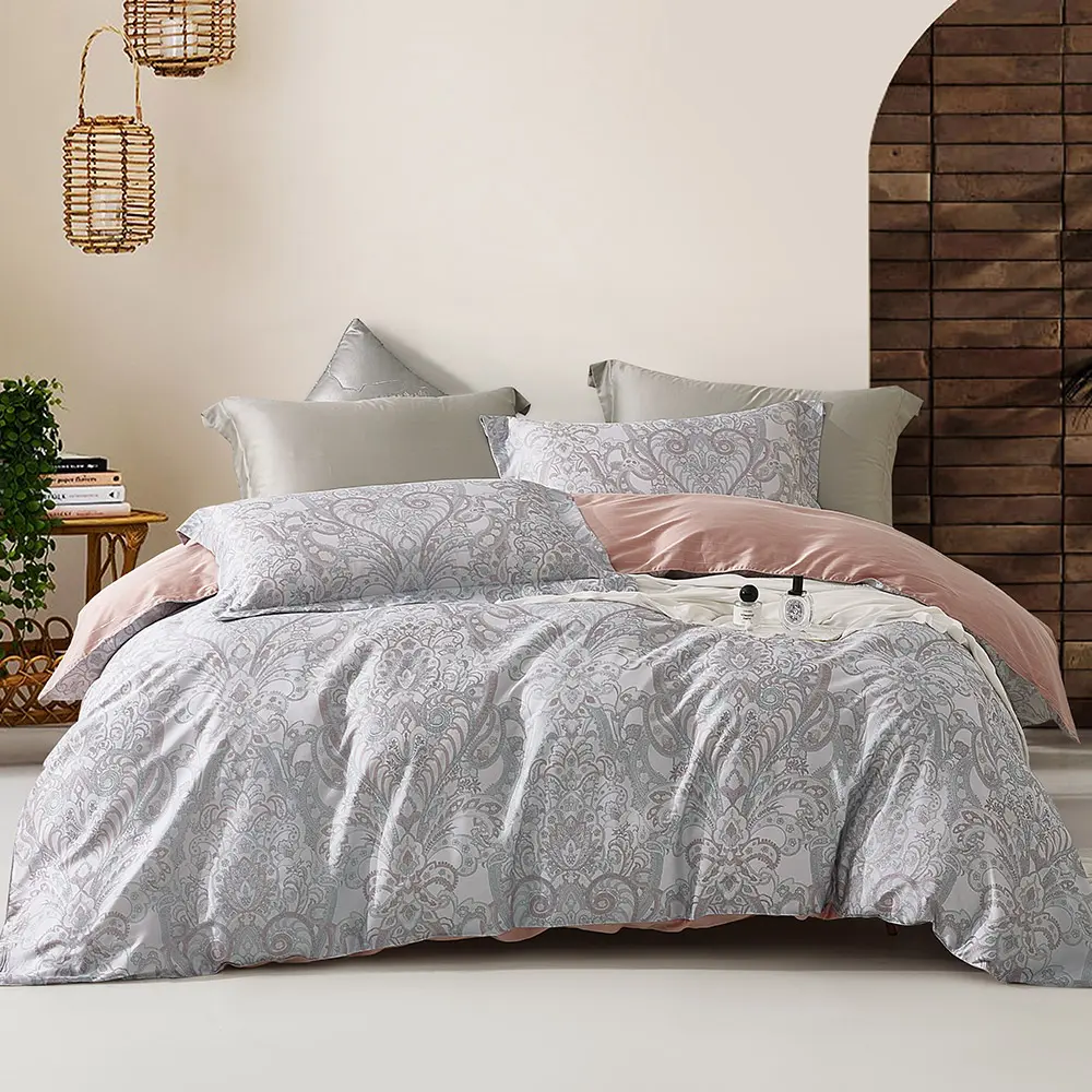 銀纖維抗菌升級✦Beauty Style天絲™60支萊賽爾 / 四件式兩用被床包組 / 雙人標準 / 晚風築夢