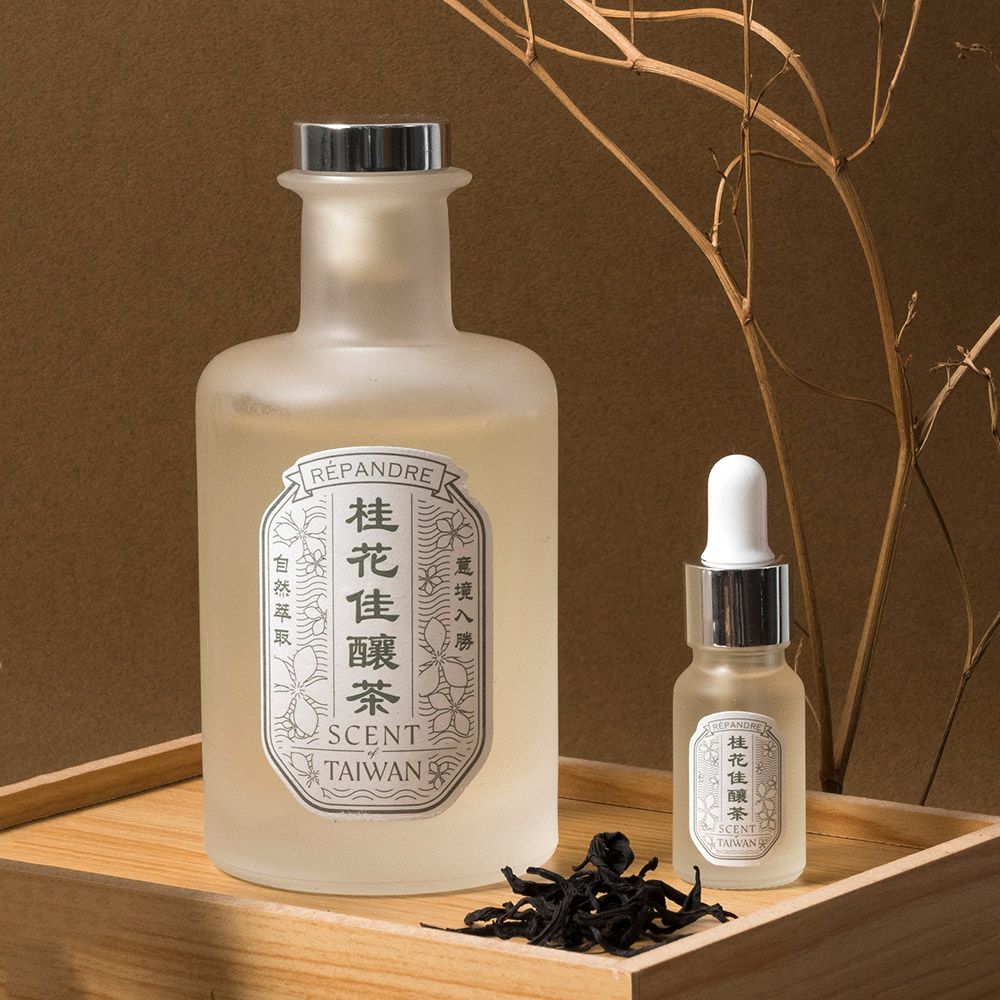 hoi!LAB 台灣茶香氛精油擴香+精油 ( 附含擴香棒 )/ 桂花佳釀茶