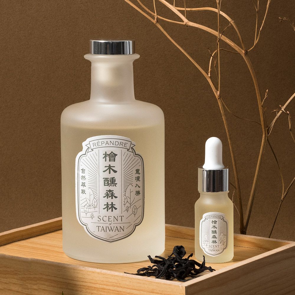 hoi!LAB 台灣茶香氛精油擴香+精油 ( 附含擴香棒 )/ 檜木醺森林