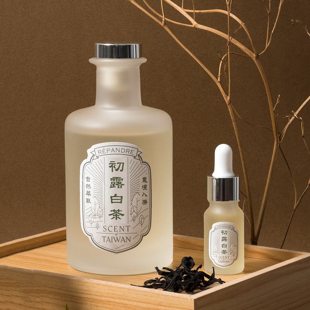 hoi!LAB 台灣茶香氛精油擴香+精油 ( 附含擴香棒 )/ 初露白茶