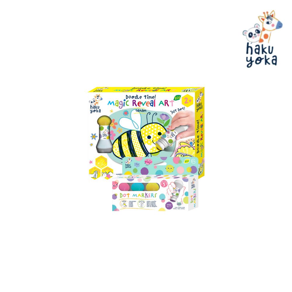 【德國Haku Yoka】魔法點點筆組合 - 繽紛花園粉彩色