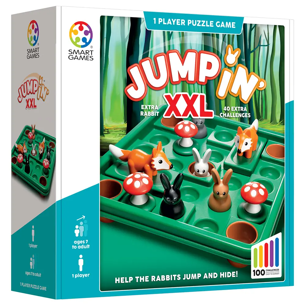 尺寸放大關卡數更多➤Smart Games XXL跳跳小兔/ 2025