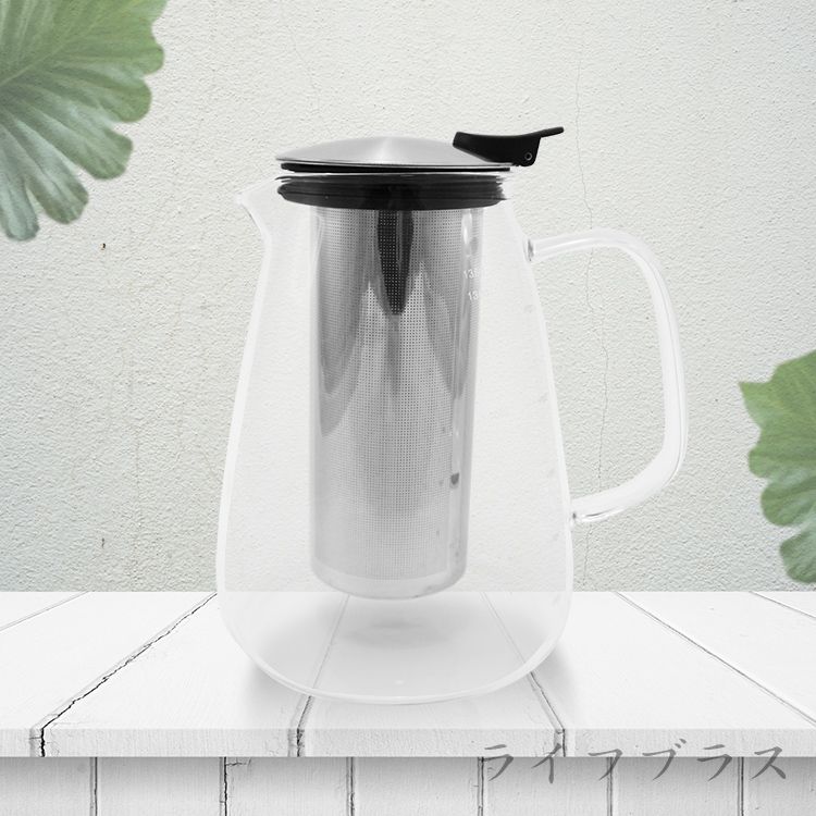Kiyodo直火耐熱玻璃花茶壺-1.5L-2支