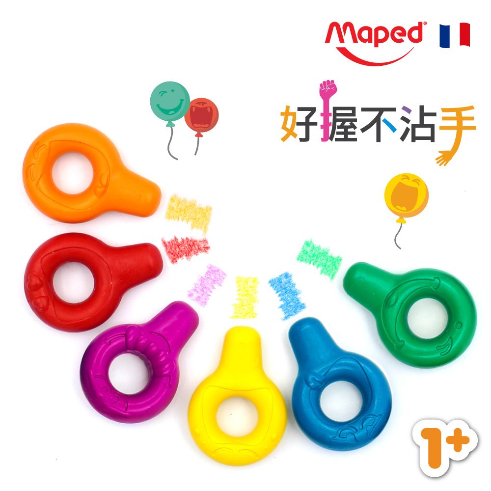 Maped寶寶圈圈蠟筆/ 6色