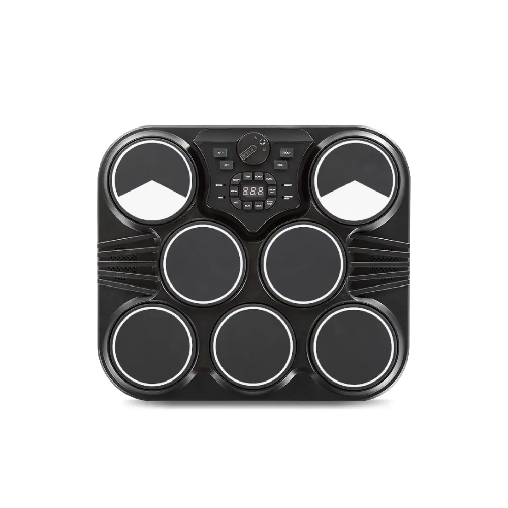 【KONIX】桌上型電子鼓 (行動爵士鼓組/數位打擊板/打點板/雙踏板/贈鼓棒)