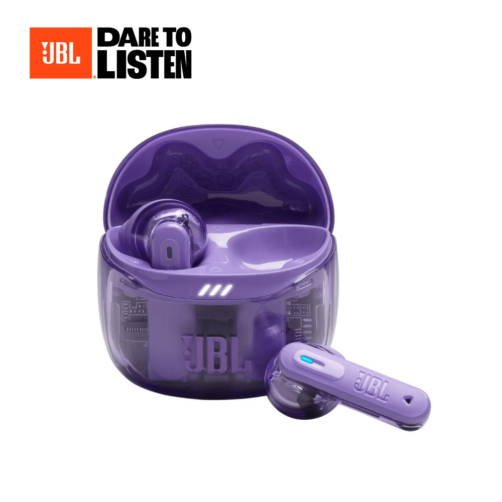 JBL Tune Flex 2 Ghost真無線降噪藍牙耳機/ 透紫