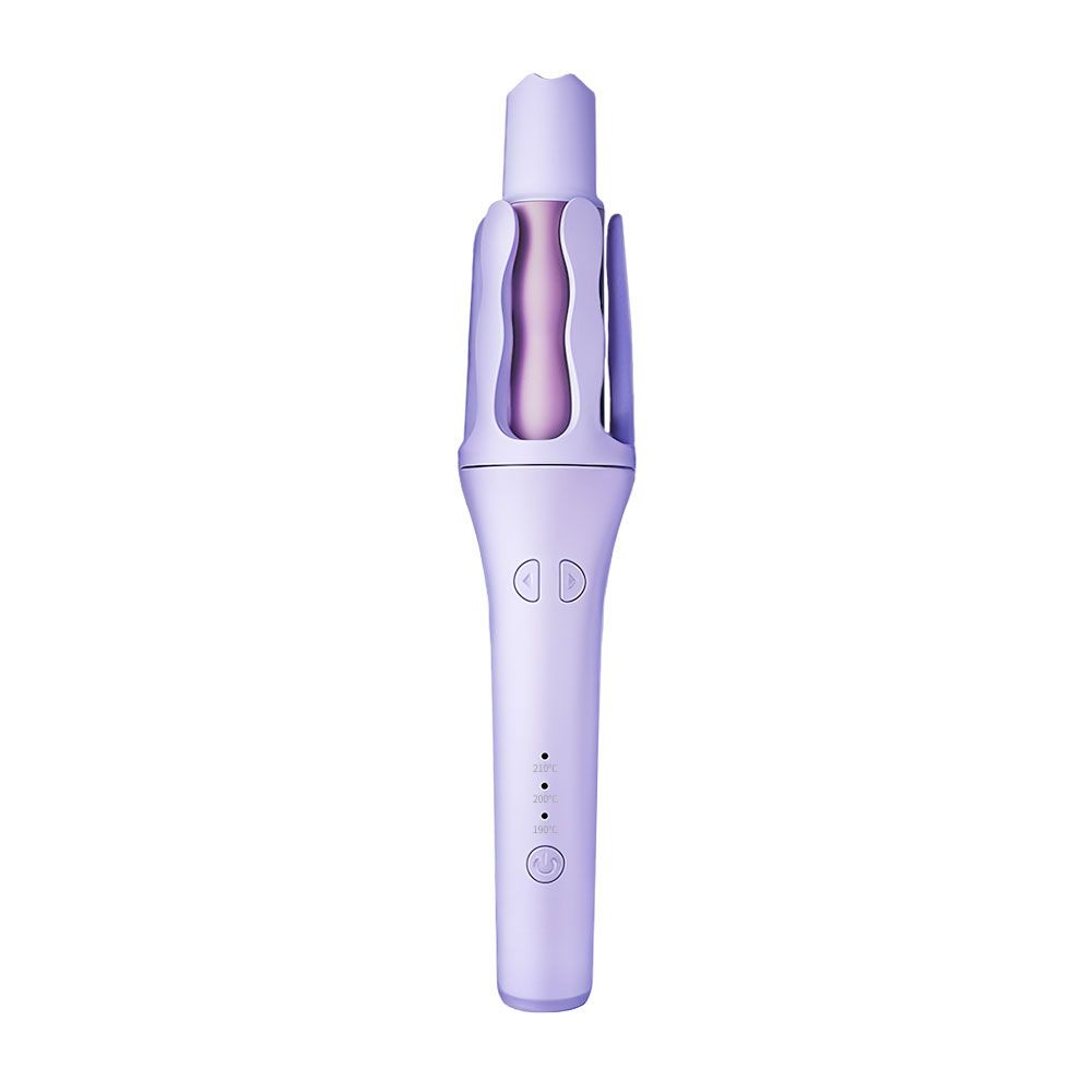 【FJ】32MM國際電壓水潤負離子溫控自動捲髮棒RZ9(造型器 捲髮器 捲髮棒 電捲棒 負離子 懶人 全電壓)/ 紫色(負離子款)