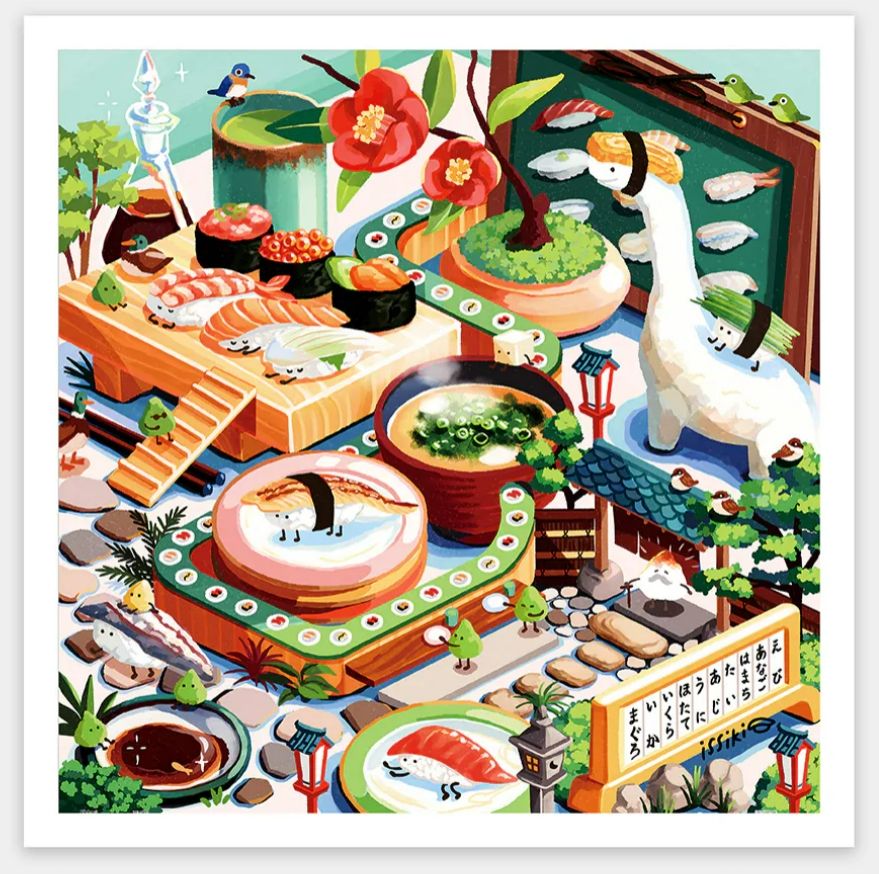 Pintoo / 一色十秋 - 迴轉壽司樂園 / 900片拼圖