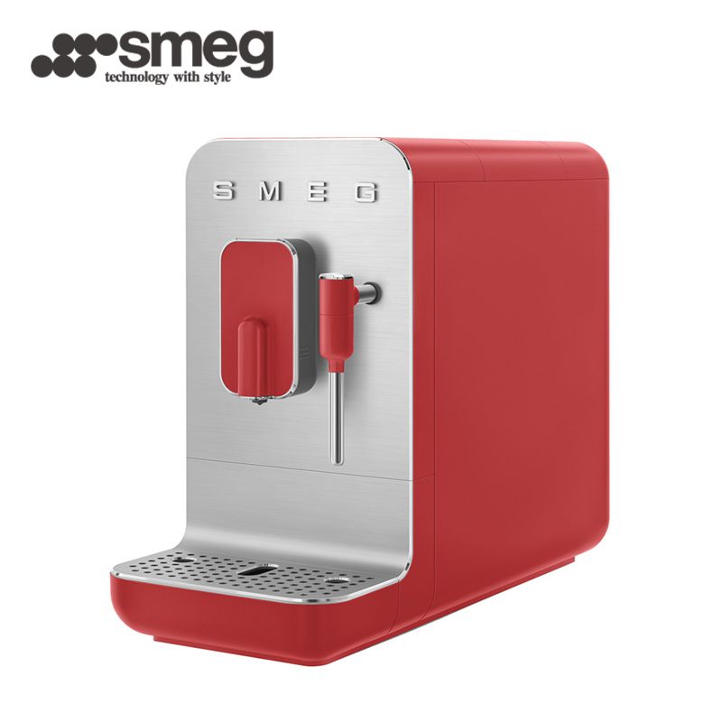 【SMEG】義大利全自動義式咖啡機-魅惑紅