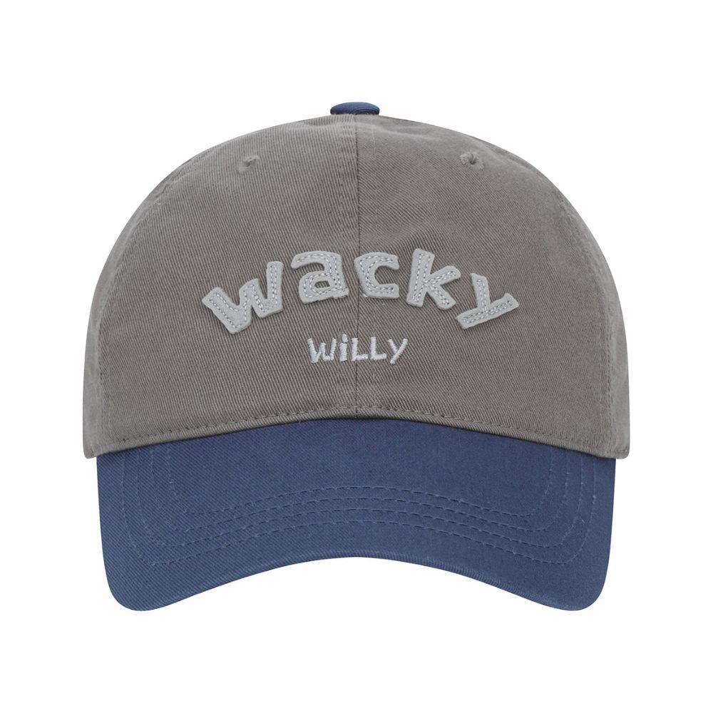 韓國 Wacky WiLLy 拼色棒球帽 灰色