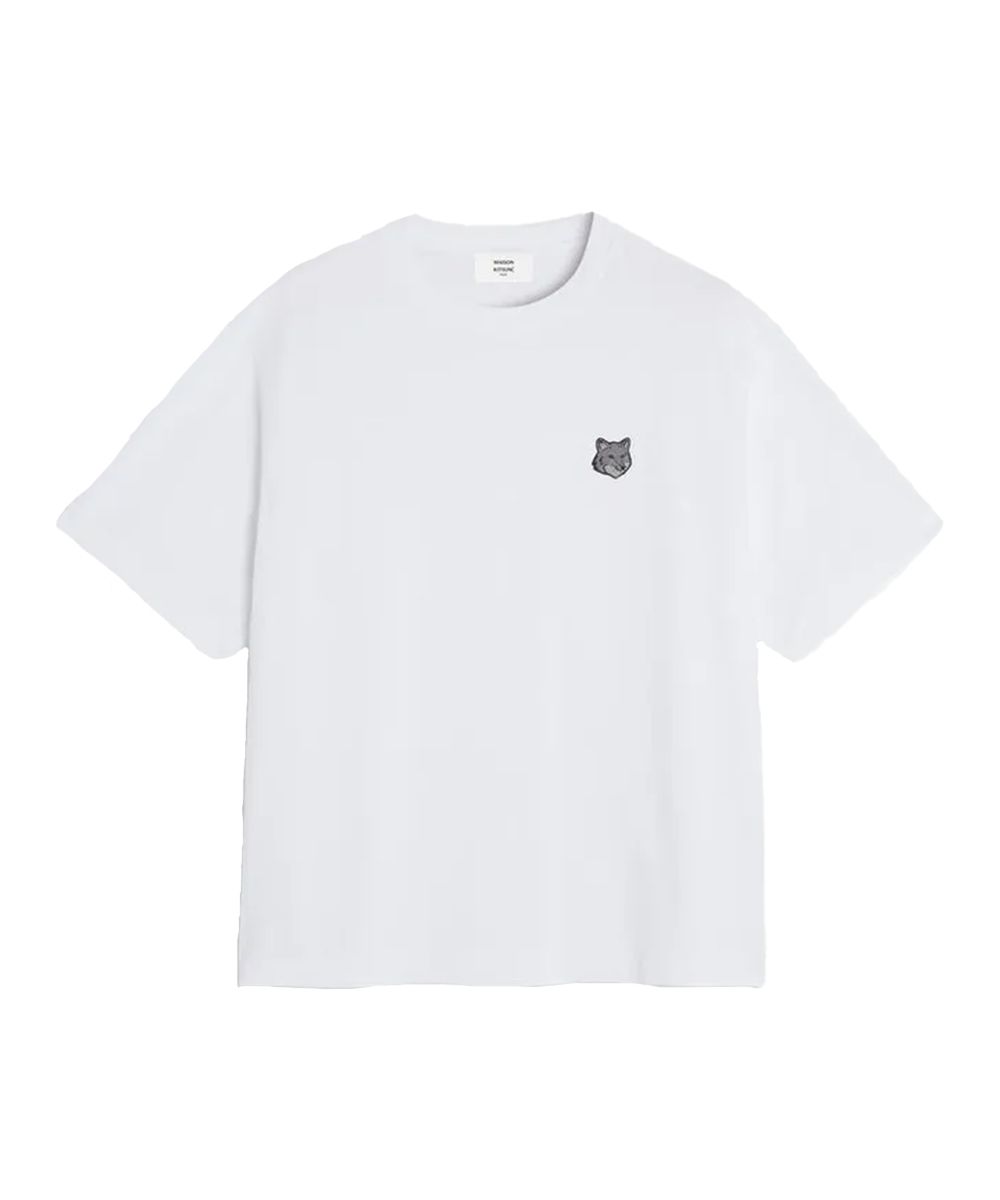MAISON KITSUNÉ 明亮白變化狐狸頭LOGO寬鬆短TEE_中性/男/ M