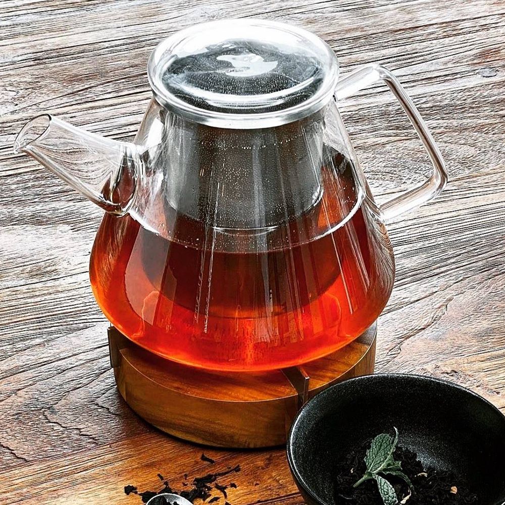 【德國 AdHoc】造型耐熱玻璃泡茶壺 / 1.5 L