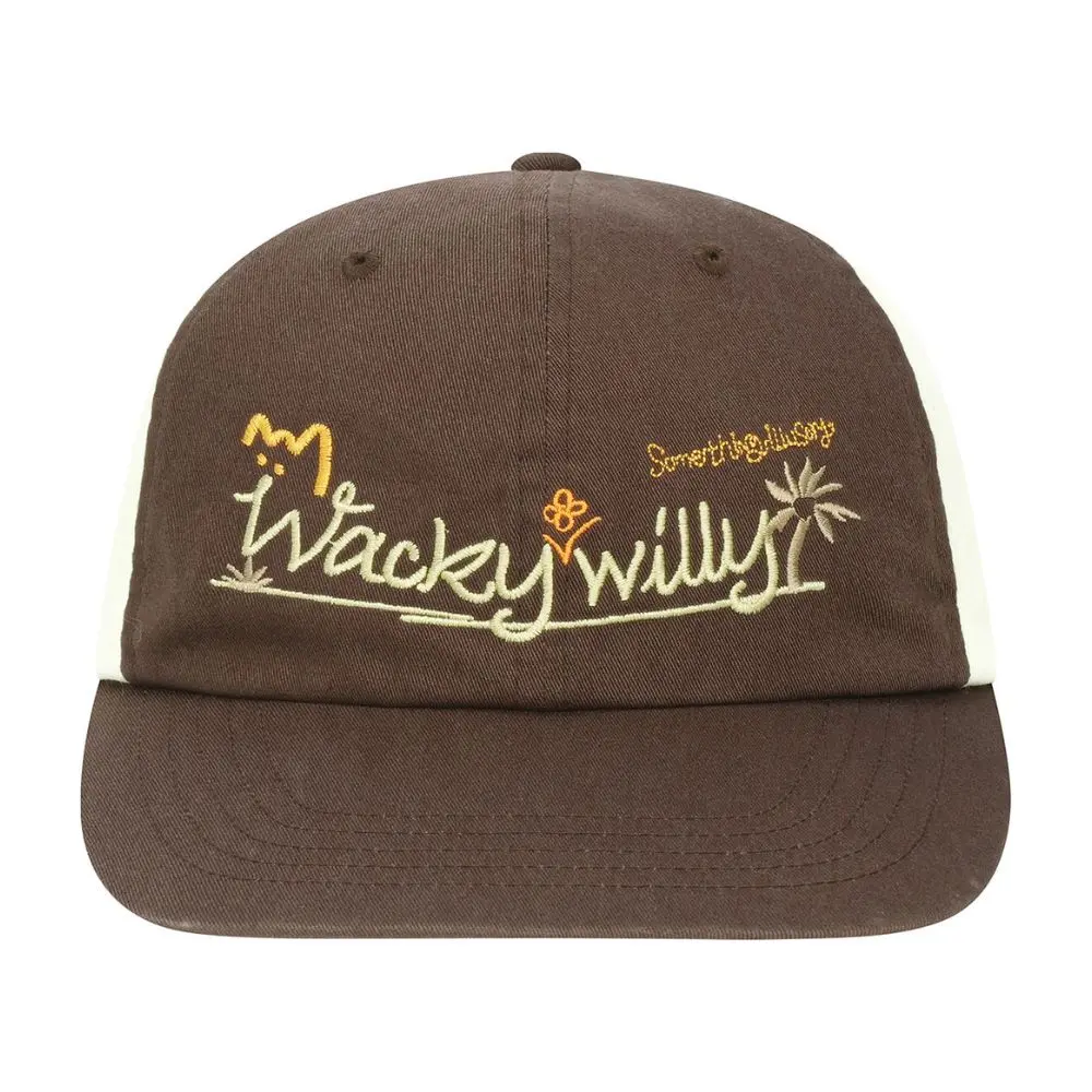 韓國 Wacky WiLLy 椰子樹拼接帽 棕色