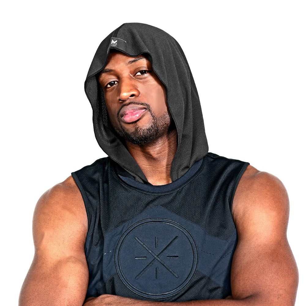 Mission 美國水冷瞬涼連帽運動巾/Hoodie Towels 黑