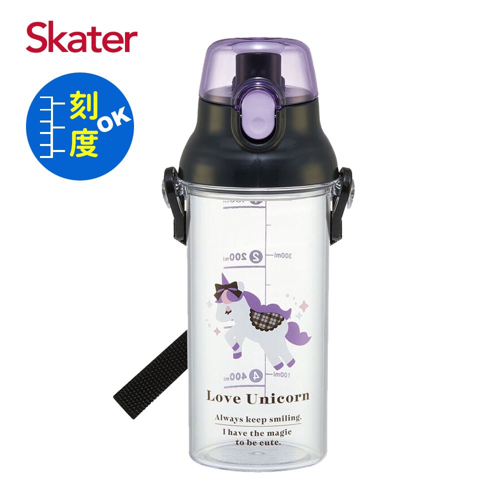 Skater定量飲水壺/ 480ml/ LOVE獨角獸