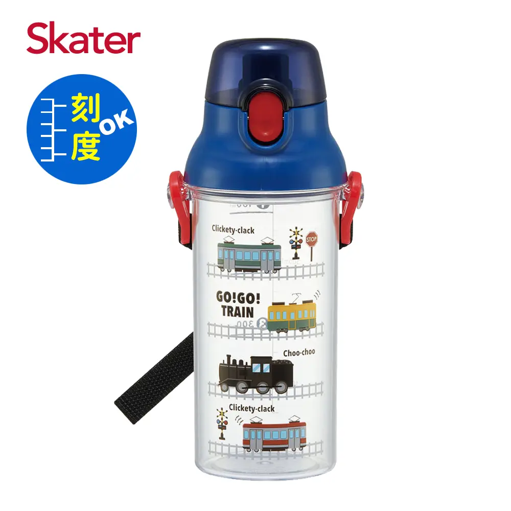 Skater定量飲水壺/ 480ml/ 鐵道火車