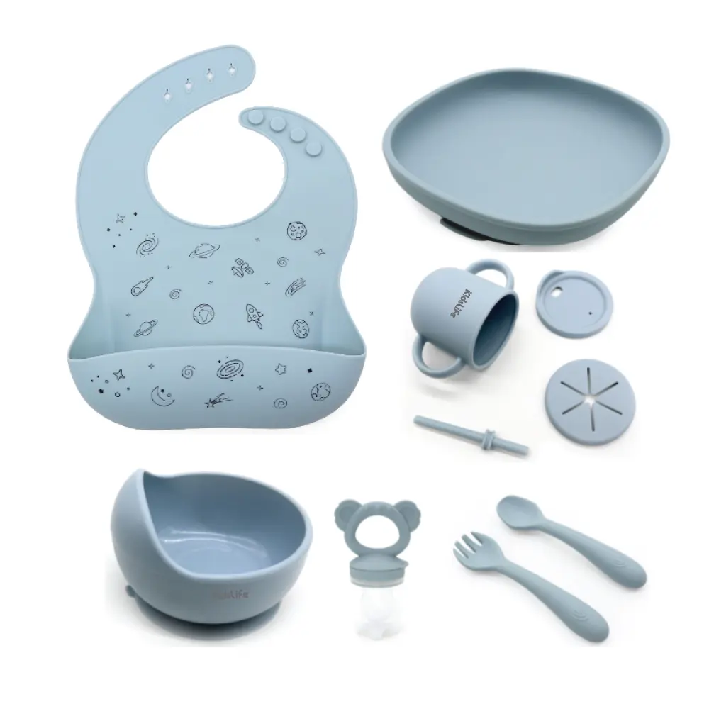 KidsLife 寶寶餐具彌月禮盒/ B款/ 風趣藍