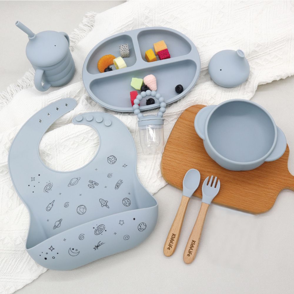 KidsLife 寶寶餐具彌月禮盒/ A款/ 風趣藍