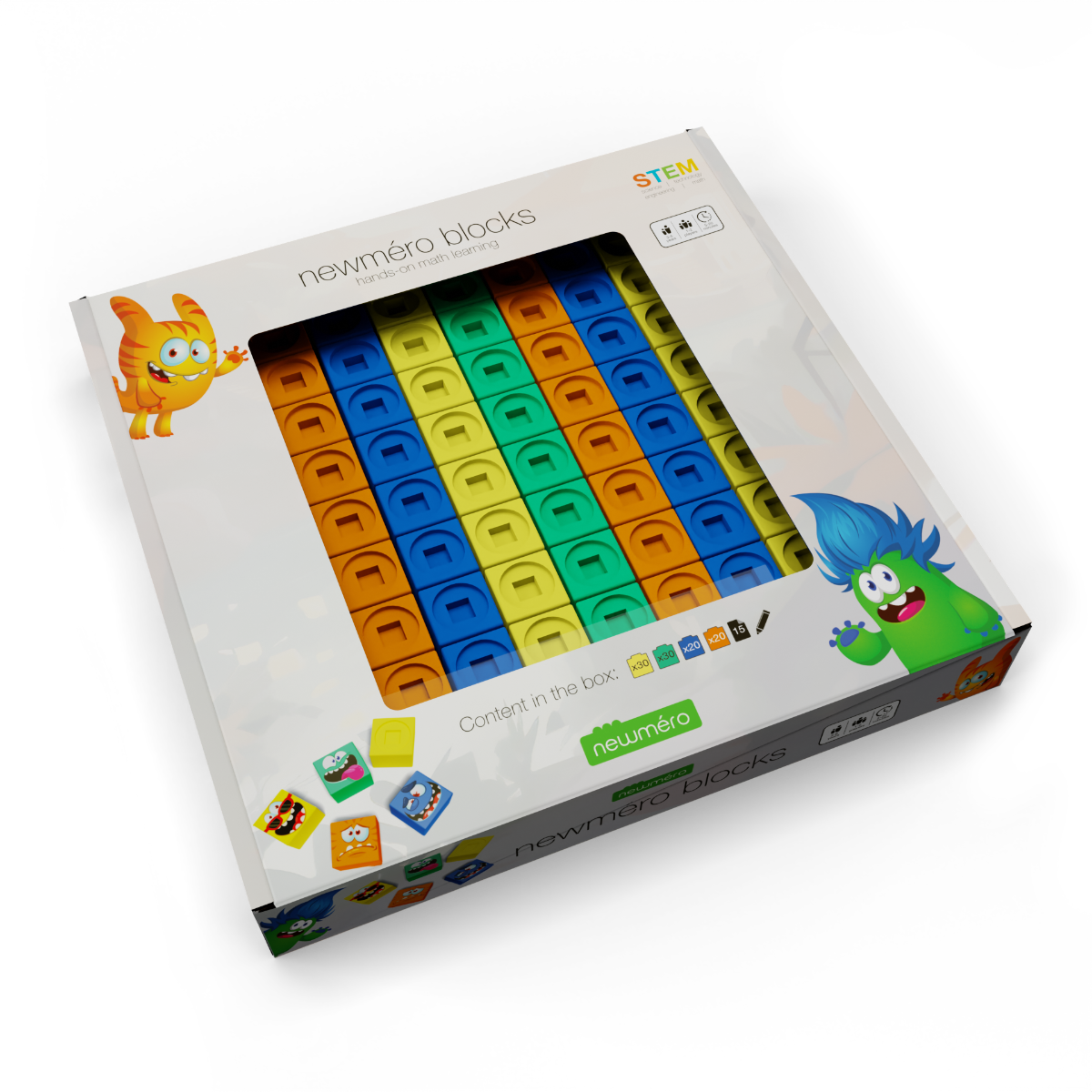 newméro數形方塊積木教具/ 數學好幫手/ 豪華組/ 100片