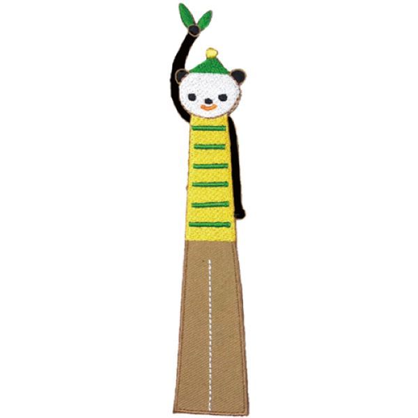 日本 TOCONUTS 麻布刺繡書籤/ 嗨!你好/ 熊貓