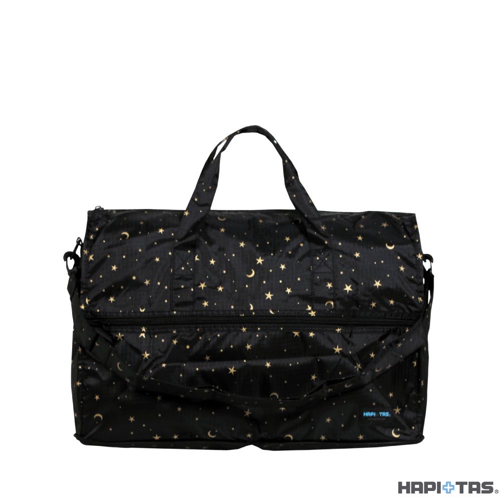 【HAPI+TAS】日本原廠授權 摺疊旅行袋 (大)/ 星空黑