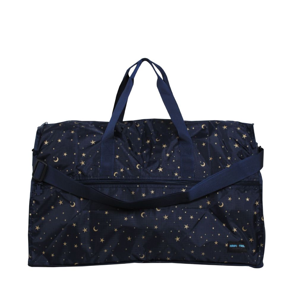 【HAPI+TAS】日本原廠授權 摺疊旅行袋 (大)/ 星空藍