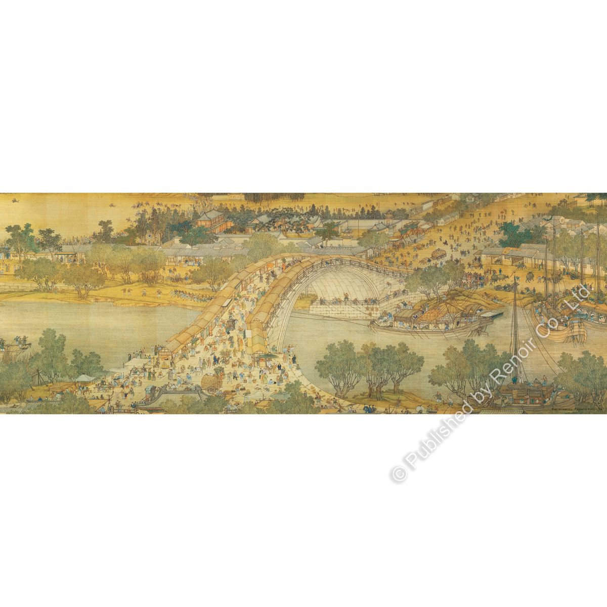 雷諾瓦拼圖文化坊/清明上河圖-虹橋(局部)/1000片/故宮
