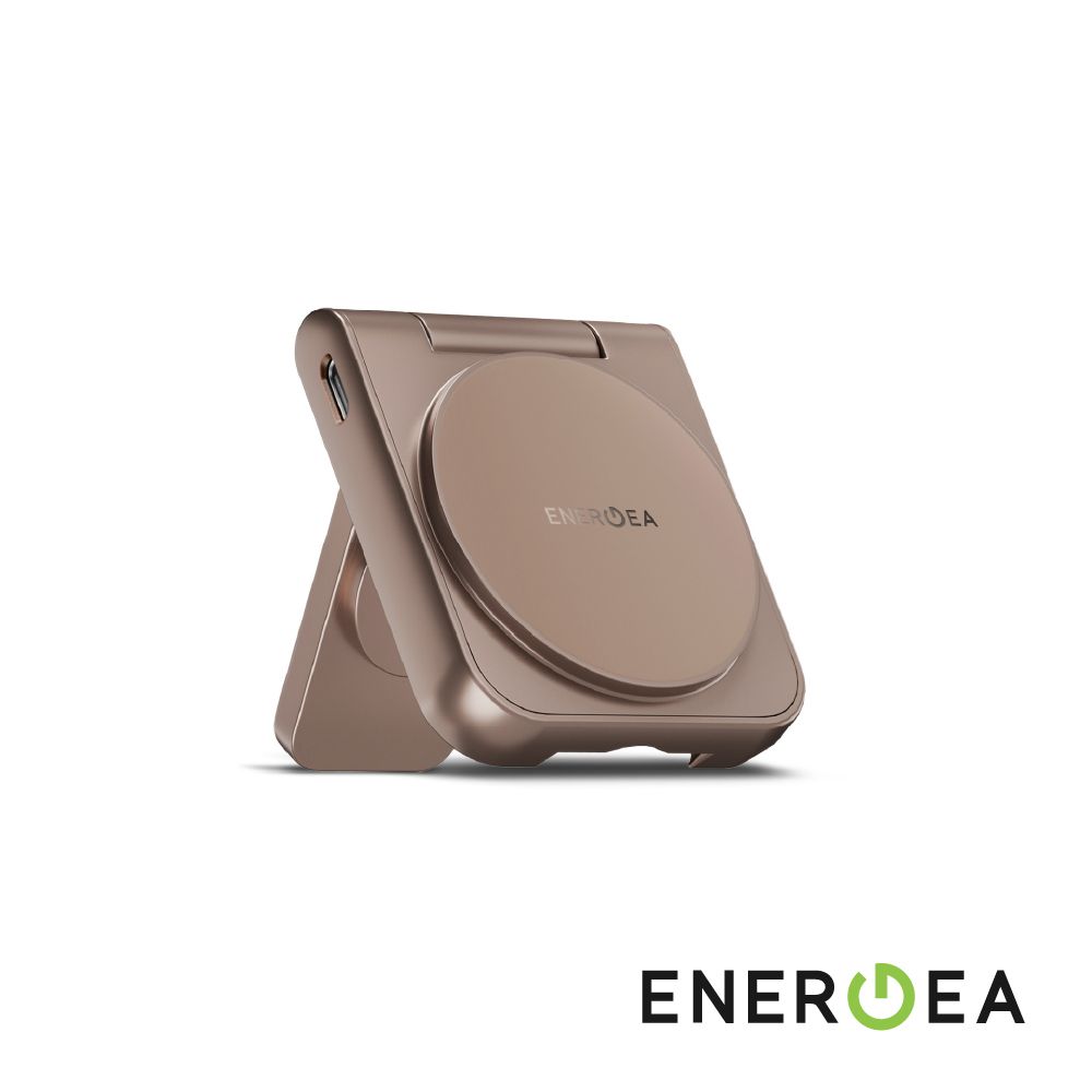 ENERGEA 新加坡 MagDuo 二合一 Qi2折疊磁吸無線充電座/ 金色