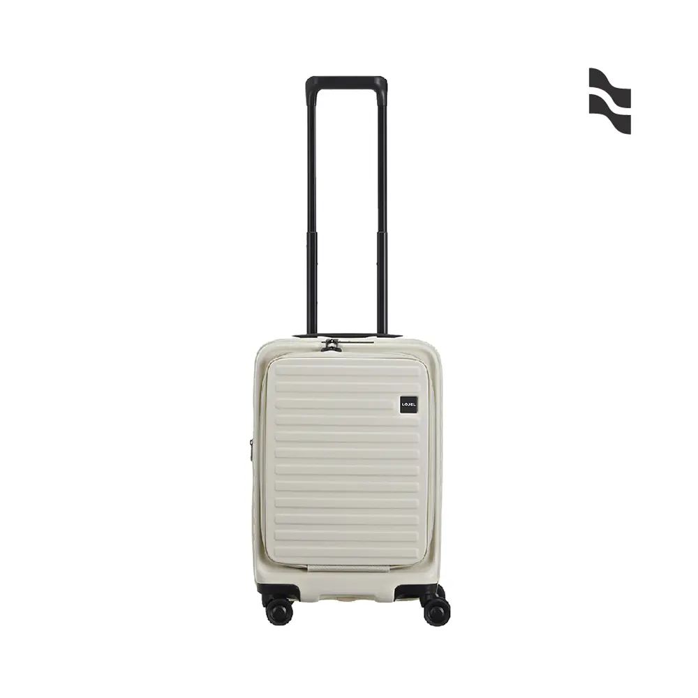 【LOJEL】CUBO 19吋前開擴充 防盜拉鍊登機箱/ 亞麻白