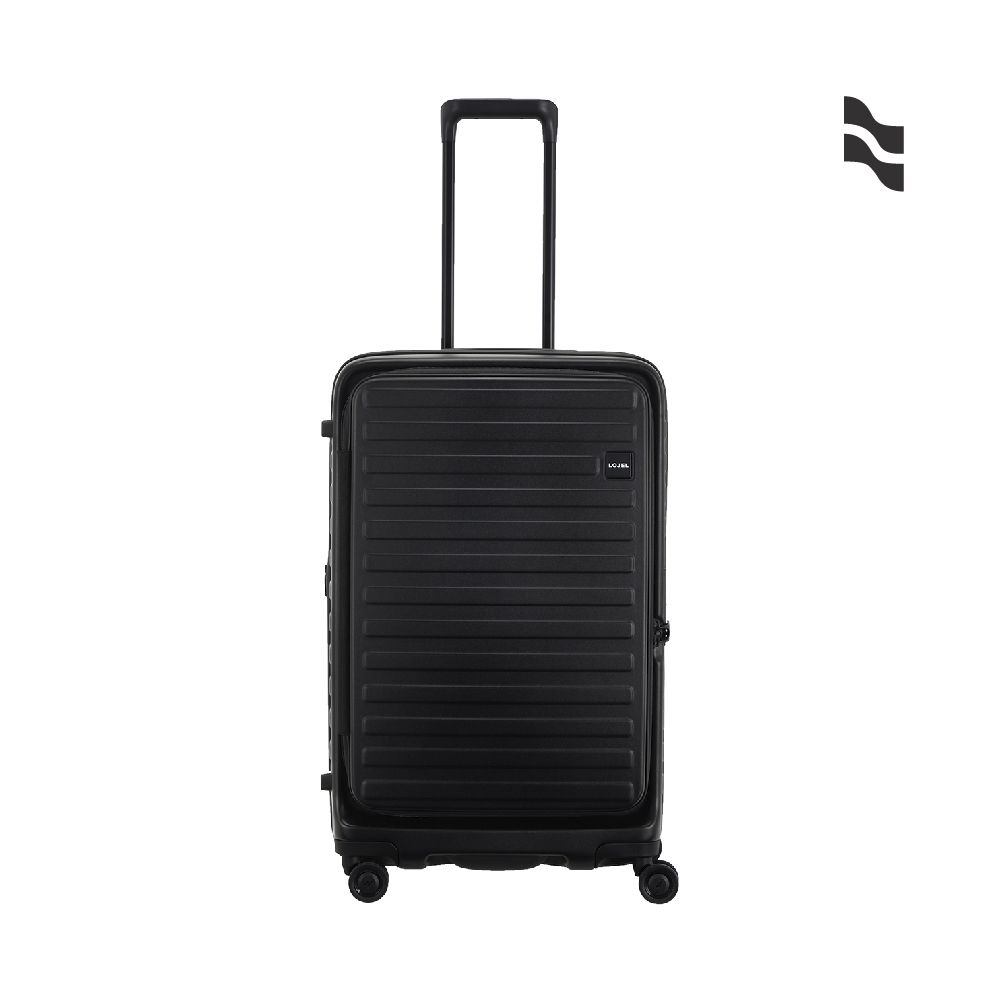 【LOJEL】CUBO 28吋前開擴充 防盜拉鍊箱/ 酷黑