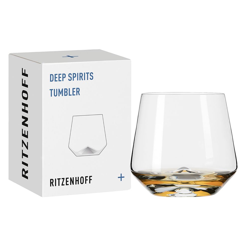 【德國 RITZENHOFF】魅影系列- 環底鑽石威士忌酒杯 / 409 ml