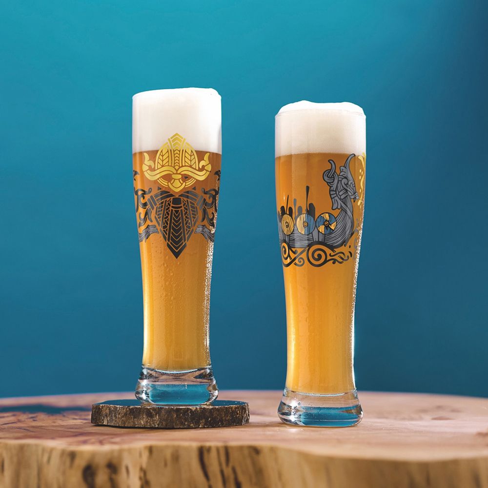 【德國 RITZENHOFF】傳承時光系列- 維京海盜小麥啤酒對杯(兩入)/ 646 ml