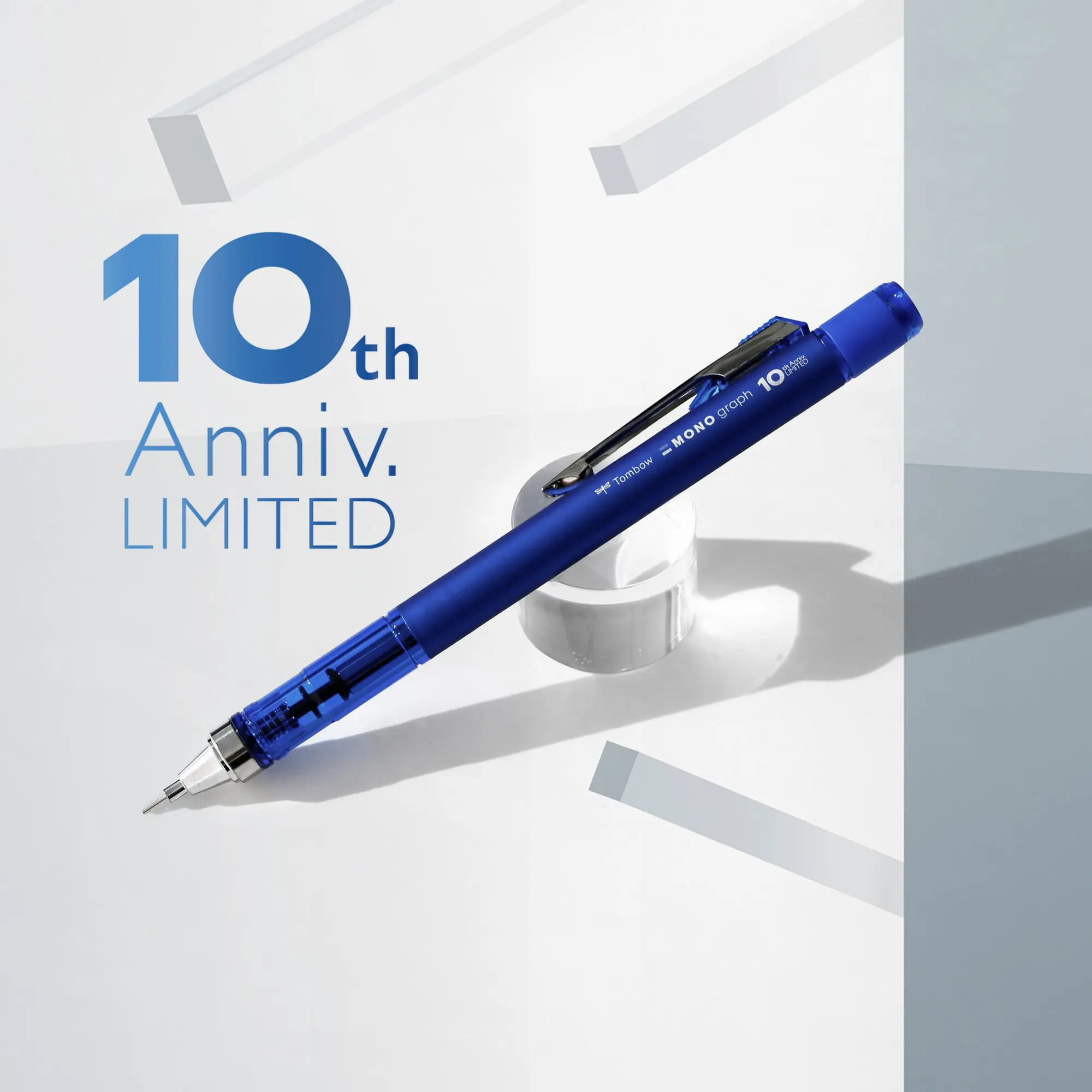 Tombow MONO graph 0.5mm自動鉛筆/ 10th/ MONO藍