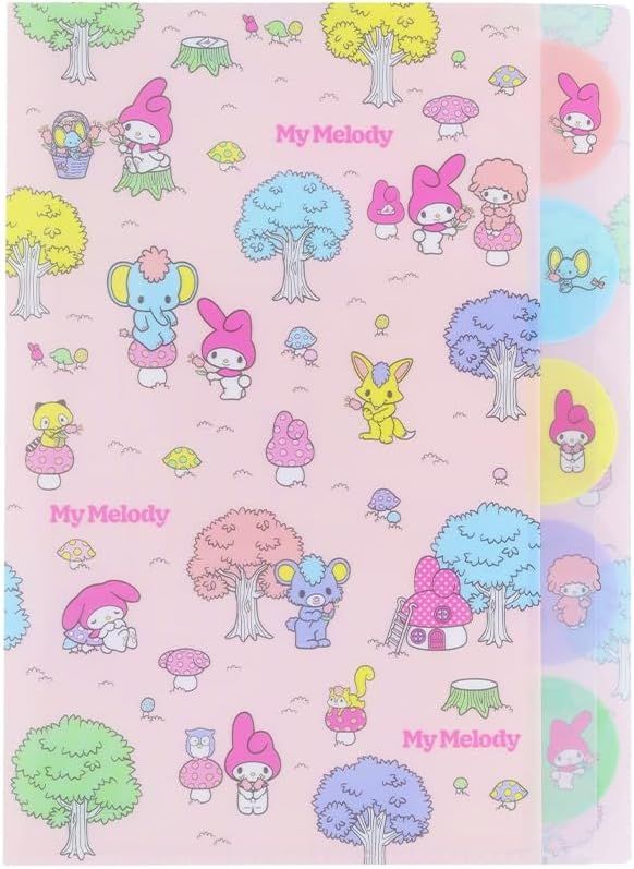 日本 sun-star 三麗鷗 Sanrio Characters 造型五層造型資料夾/ A4/ My Melody