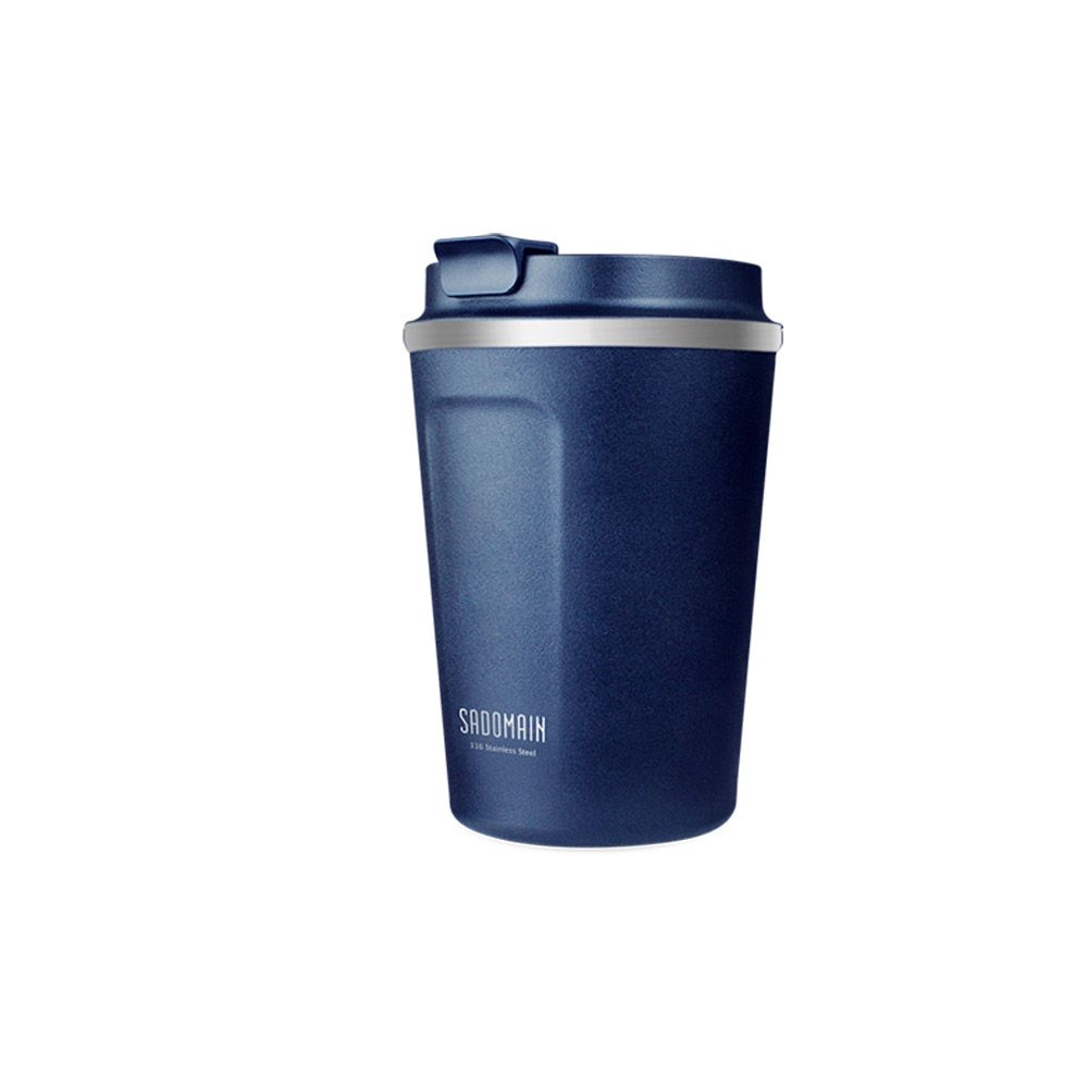 【SADOMAIN 仙德曼】316不鏽鋼咖啡直飲保溫杯360ml/ 藍