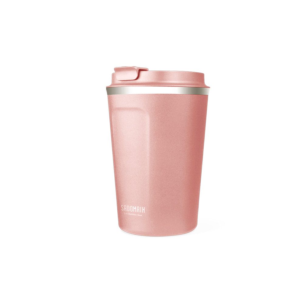 【SADOMAIN 仙德曼】316不鏽鋼咖啡直飲保溫杯360ml/ 粉
